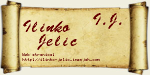 Ilinko Jelić vizit kartica